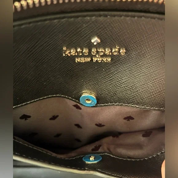 NWT Kate Spade Payton Medium Dome Satchel Bag Black with Crossbody & Dust Bag - Picture 16 of 16